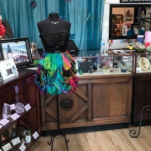 Colorful Speechless Mini Satin Dress (11)